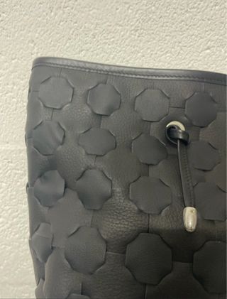 Borsa in vera pelle nera