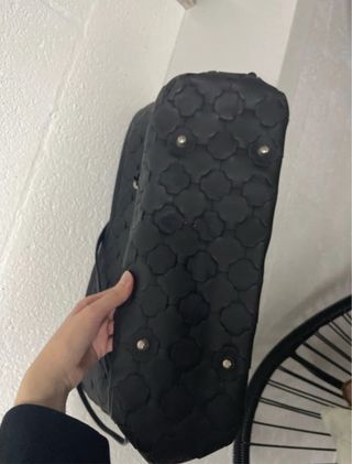 Borsa in vera pelle nera