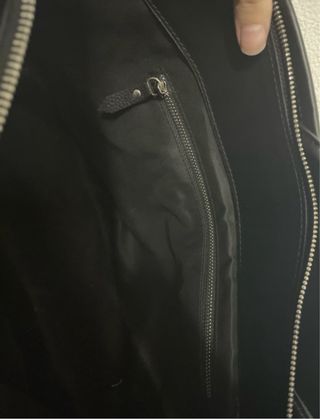 Borsa in vera pelle nera