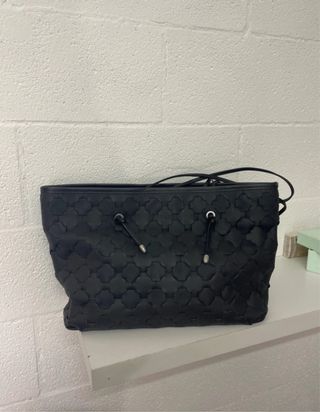 Borsa in vera pelle nera