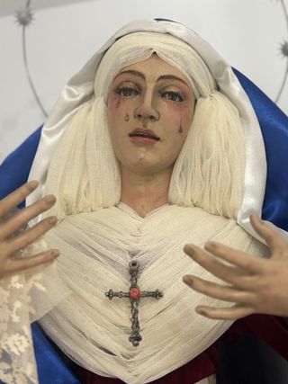 Virgen y Cristo Oración Huerto