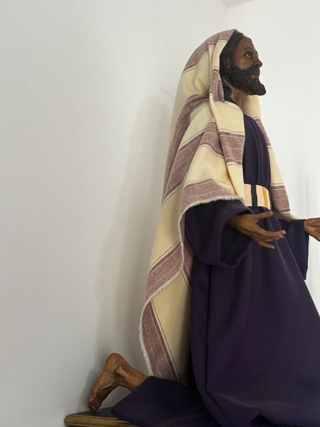 Virgen y Cristo Oración Huerto