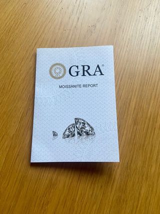 Collar Moissanite Diamantes Plata