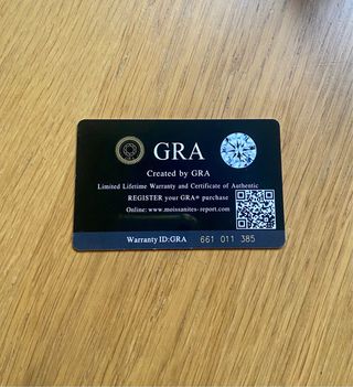 Collar Moissanite Diamantes Plata