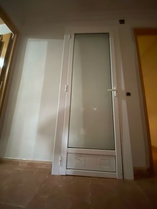 Puerta aluminio con cristal