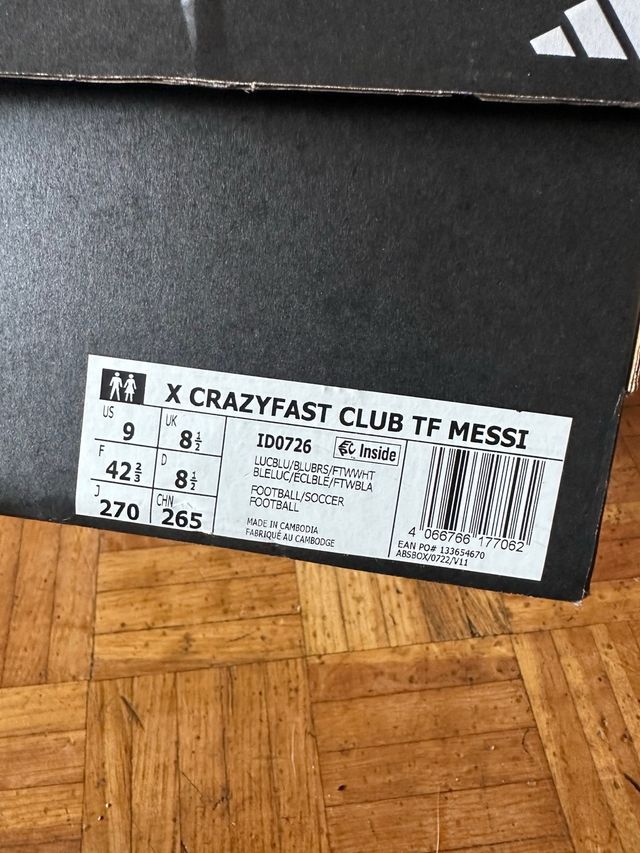 Zapatillas Fútbol Messi Adidas Multitaco Infantil