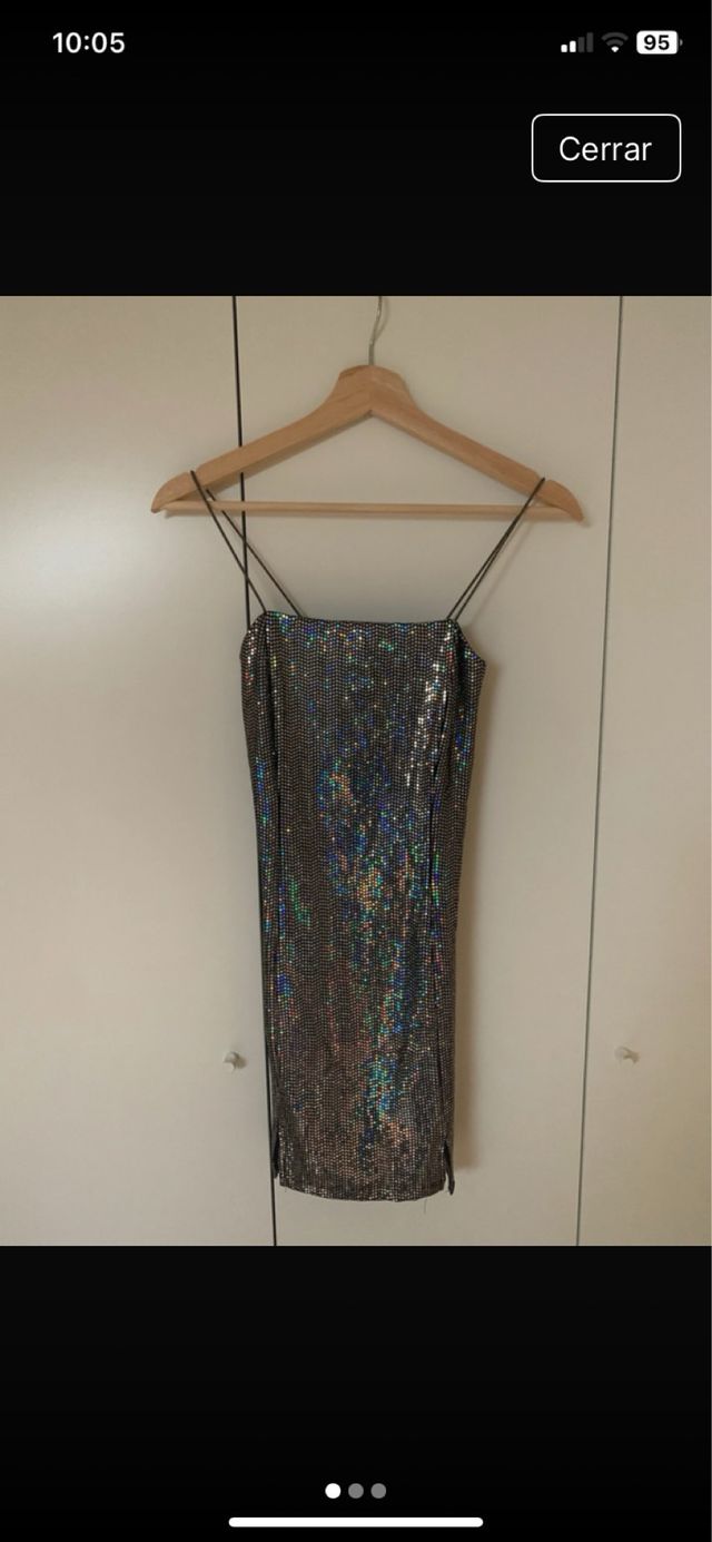 Vestido fiesta lentejuelas brillante