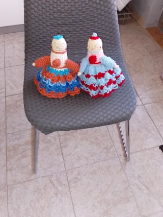 Bambole all'uncinetto fatte a mano