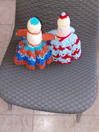 Bambole all'uncinetto fatte a mano