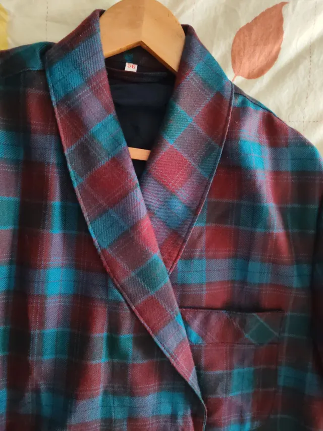 Bata hombre cuadros Talla 56