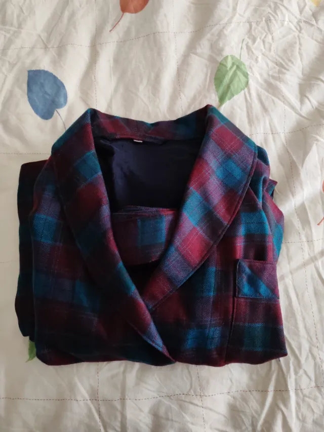 Bata hombre cuadros Talla 56