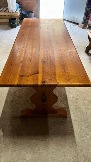 Mesa de comedor de pino macizo