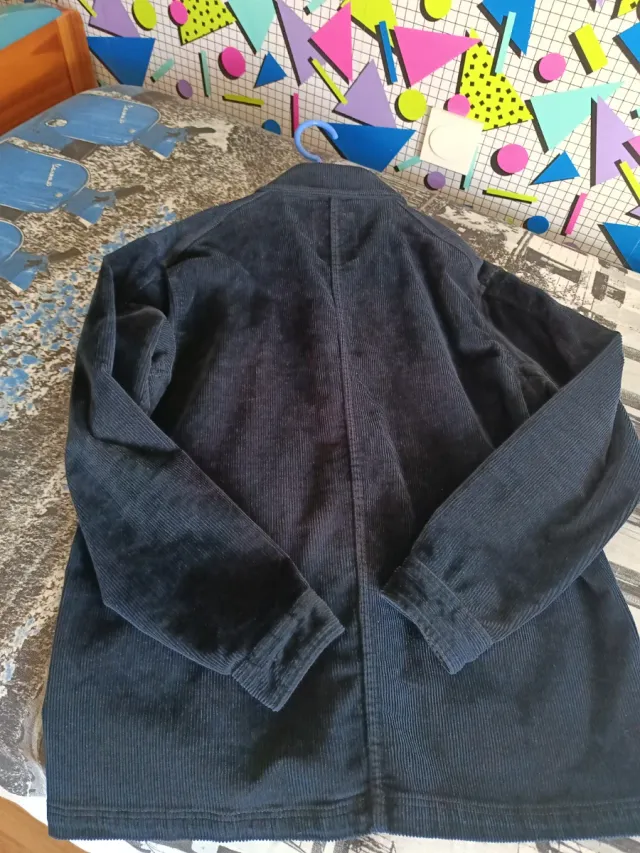 Chaqueta Pana Azul Marino Pull&Bear Talla M