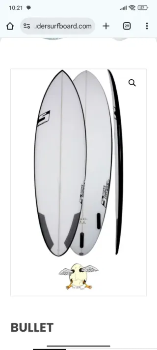 Tabla surf Luke Studer 5'9 Modelo EGG. Volumen 31L