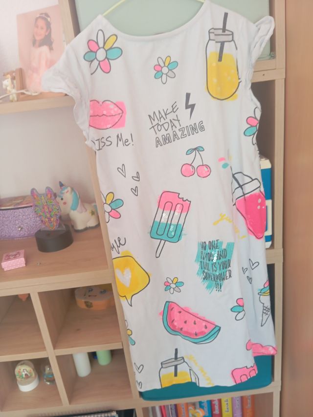 Vestido Verano Niña Estampado Divertido