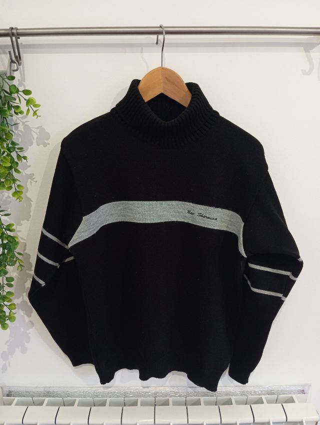 Jersey Ben Sherman Negro y Gris