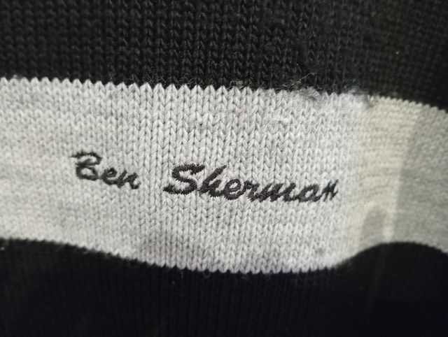 Jersey Ben Sherman Negro y Gris