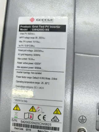 Inversor Solar GOODWE GW4200D-NS