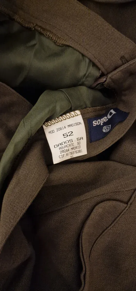 Falda larga marrón/verde oliva