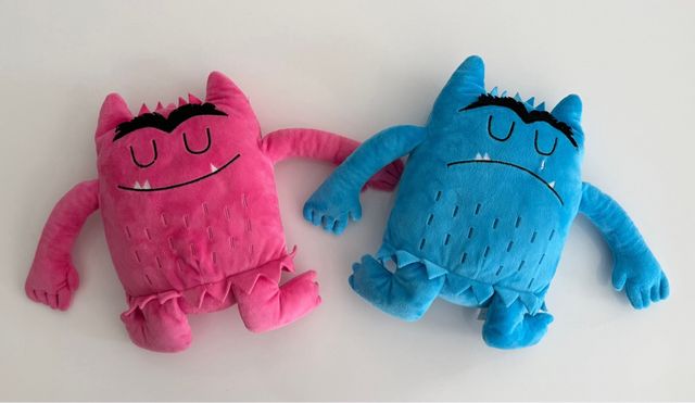 2 Peluches originales Monstruo de Colores
