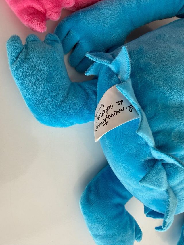 2 Peluches originales Monstruo de Colores