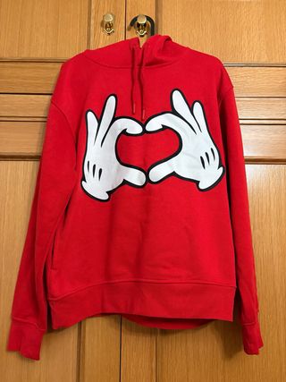 Sudadera Roja Corazón Talla M