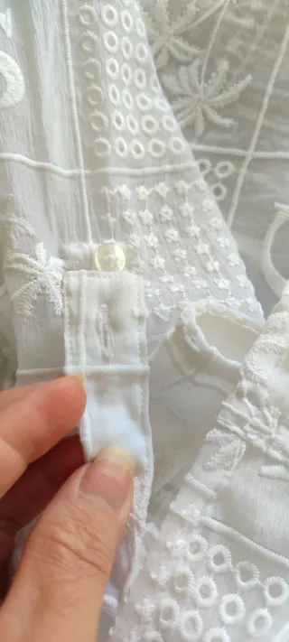 Camisa Guess Branca Transparente Tamanho M Nova