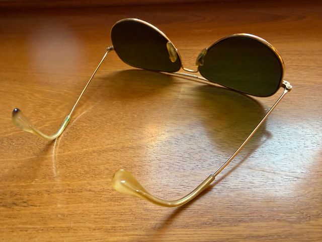 Gafas de sol Ray-Ban Aviator doradas naranjas