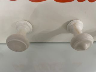 Perchero de pared Noelia madera blanco