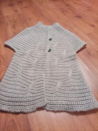 Chaqueta manga corta beige Made in Italy