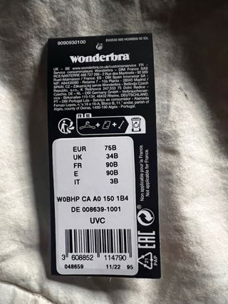 Sujetador Wonderbra push up refined glamour_negro