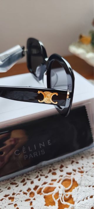 Gafas de Sol Celine Negras y Doradas