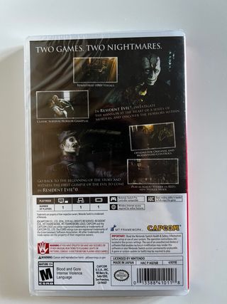 Resident Evil Origins + Revelations Switch precint