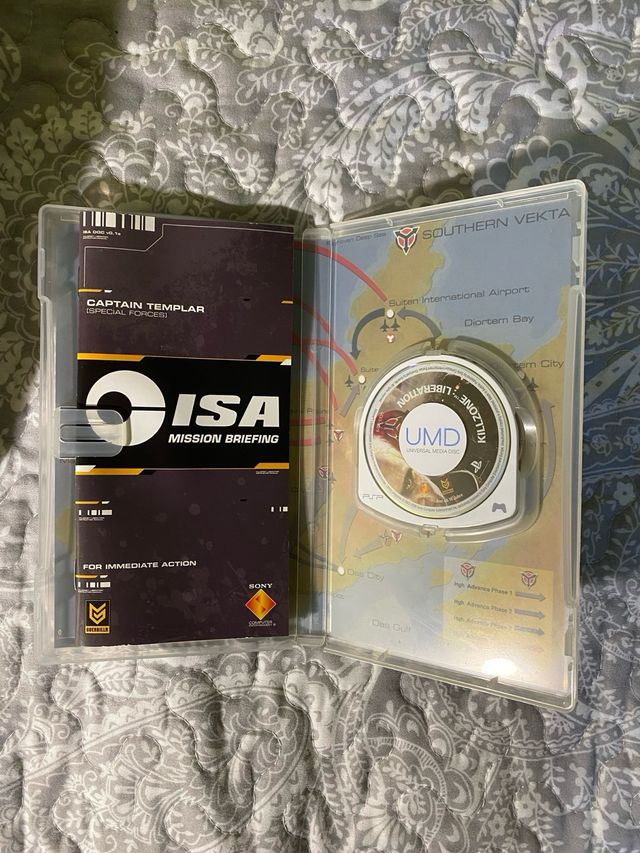 Sony PSP 1000 Negra Completa + 3 juegos físicos