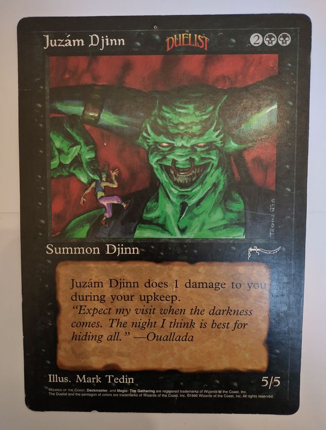 Juzam Djinn Carta Promo Magic 1996