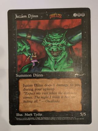 Juzam Djinn Carta Promo Magic 1996