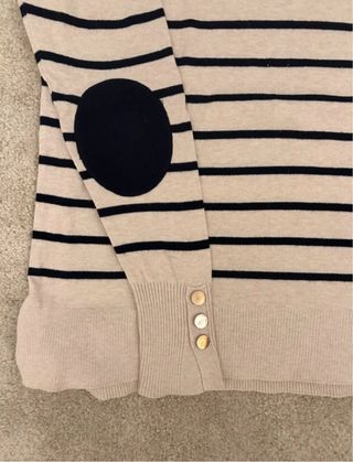 Jersey Sfera Rayas Crema y Azul Marino Talla S