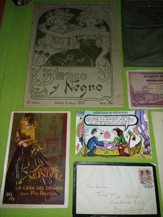 Lote antiguo. Guerra Civil Billetes Lotería Tabaco