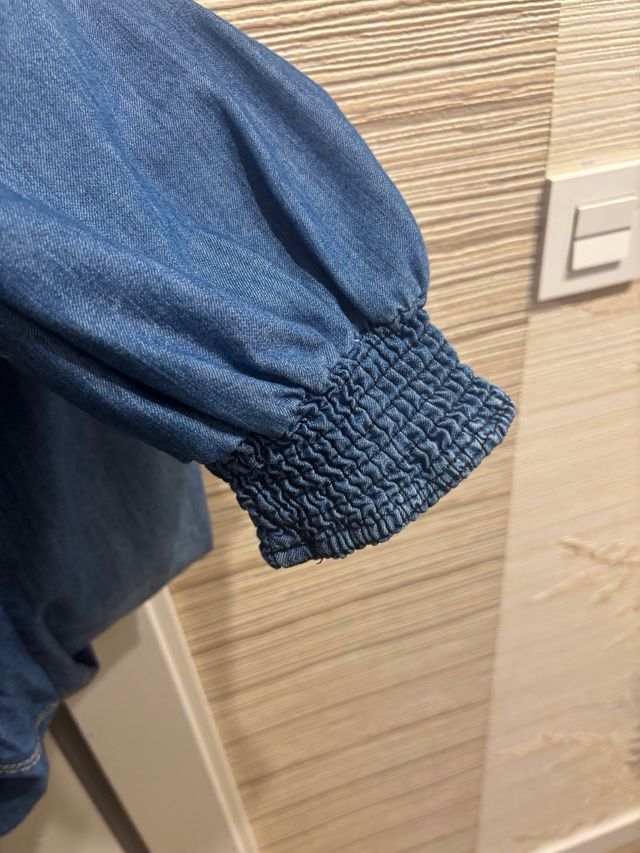 Pantalón bombacho vaquero azul
