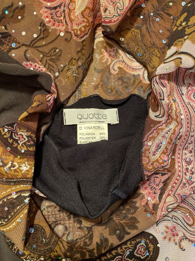 Camiseta Malla Brillante Estampada