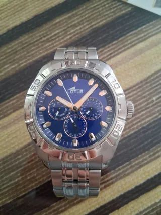 Reloj Lotus Hombre Azul/Plata