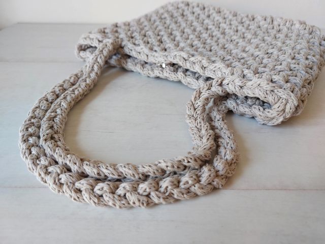 Bolso crochet baguette nuevo