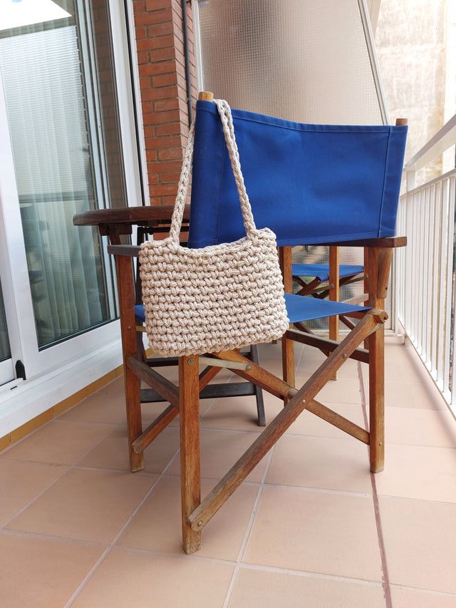 Bolso crochet baguette nuevo