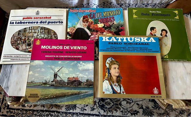 5 Vinilos Zarzuelas Pablo Sorozabal