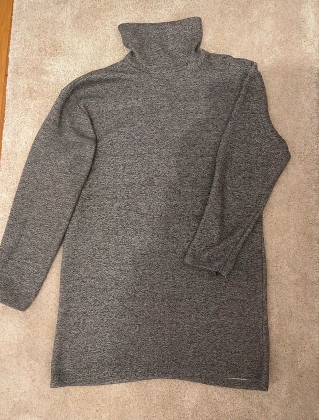 Vestido de punto gris