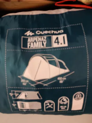 Tienda de campaña Quechua Arpenaz 4.1 (2 salones)