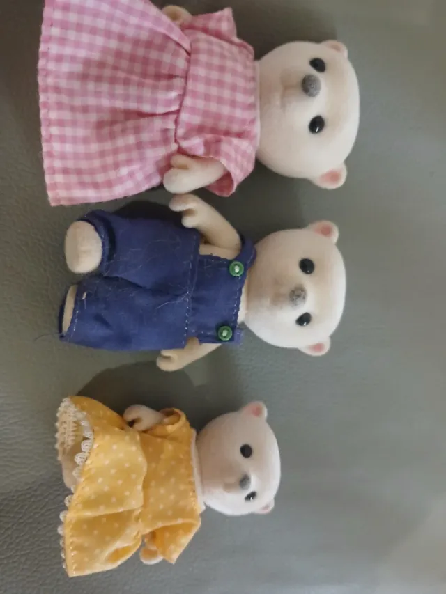 Familia Osos Polares Silvanian Vintage