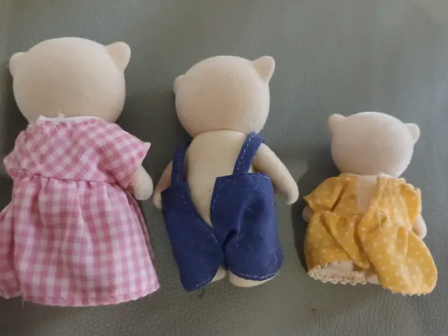 Familia Osos Polares Silvanian Vintage
