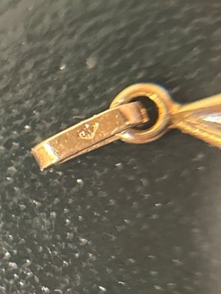 Colgante oro y zafiro