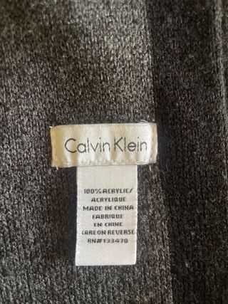 Sciarpa Calvin Klein Uomo Grigio Nero
